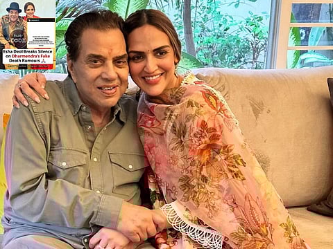 Dharmendra ‘stable and recovering', stop spreading false news: Esha Deol