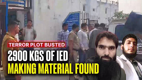 explosive material, arms recovered