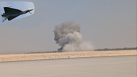 Tejas crashes during a demonstration at the Dubai Air Show