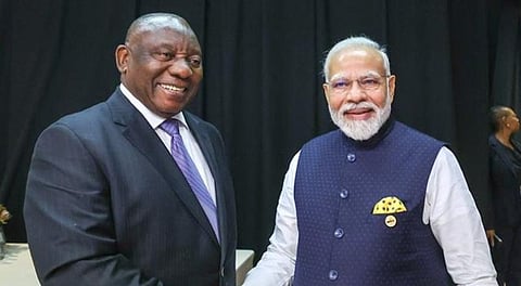 Cyril Ramaphosa, Narendra Modi