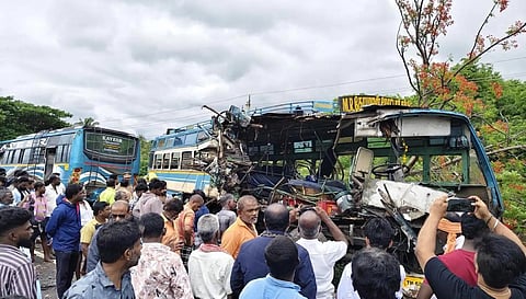 Six dead in collision involving two buses in TN's Tenkasi, CM condoles