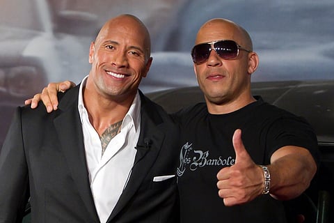 Dwayne Johnson and Vin Diesel