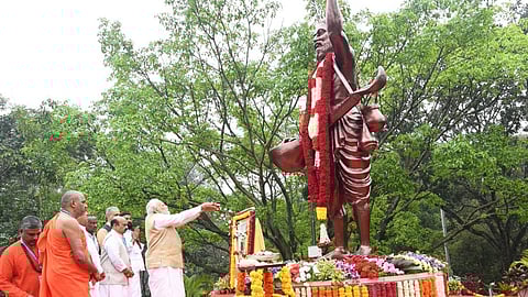 Participates in Gita chanting