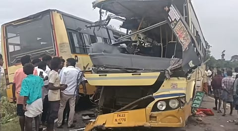 Karaikudi bus acciden