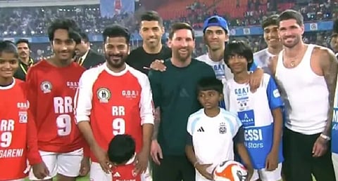 Telangana CM thanks Messi for enthralling sports lovers in Hyderabad