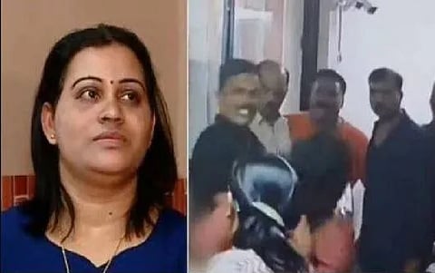SHO suspended after CCTV shows 'assault' on pregnant woman at police station in Kochi
