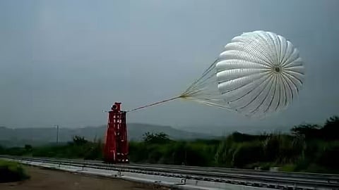 Drogue parachute deployment tests for Gaganyaan mission successful