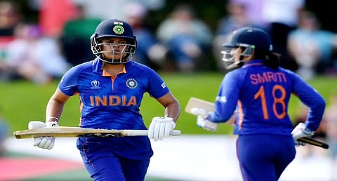 Mandhana, Shafali''s record stand fires India to 221/2 against Sri Lanka in 4th women''s T20I