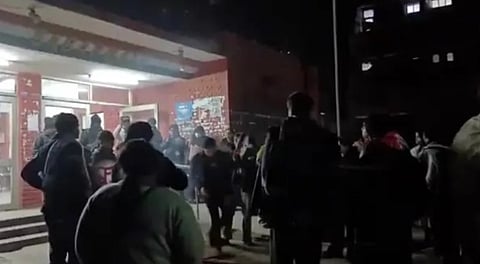 Students protest in JNU.