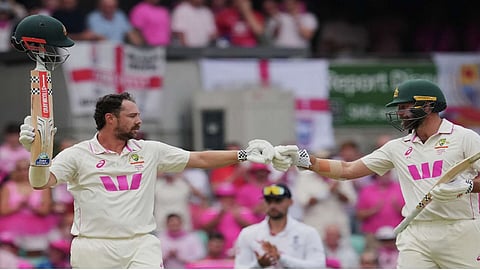 Travis Head''s third century of the series lifts Australia to 281-3 at lunch on Day 3