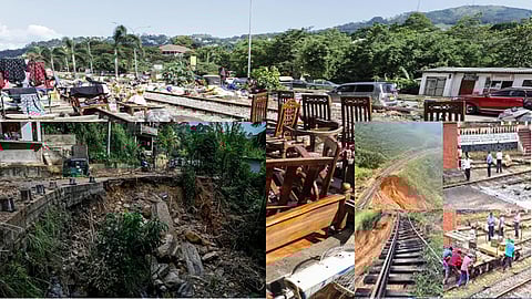 Restoration work of northern railway track in Sri Lanka