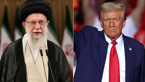 Ali Hosseini Khamenei and Donald Trump