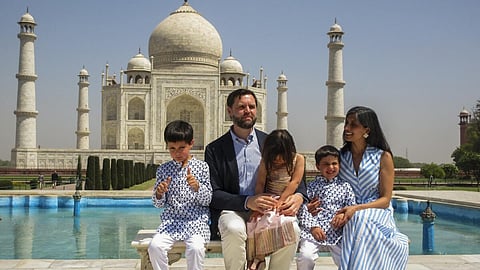 US V-P JD Vance, wife Usha Vance and children