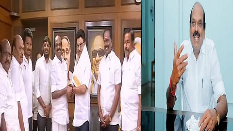 Former AIADMK Minister R Vaithilingam joins DMK