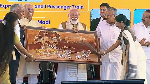 PM Modi launches development projects, flags off new train services in Kerala