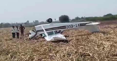 Private mini aircraft crashes, both occupants eject out