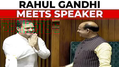 Rahul meets LS Speaker