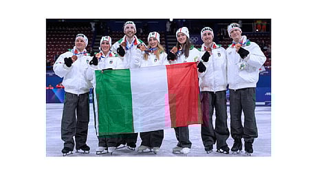 Italy enjoys a record-breaking day at the Winter Olympics by claiming six medals