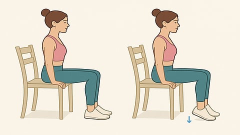 Heel push-ups while sitting may reduce post-meal blood sugar spikes