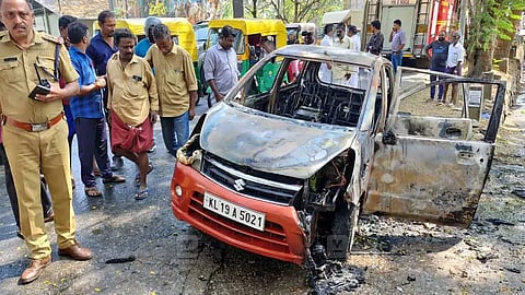 Running vehicles catch fire in separate incidents in Kerala