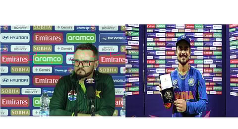 Pakistan head coach Mike Hesson and Ishan Kishan