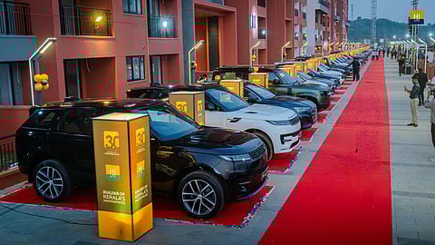 Cars distributed to employees as part of HiLITE Group's 30th-anniversary celebrations
