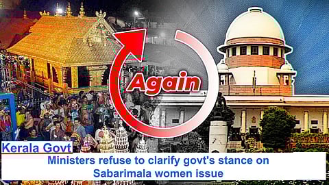 Kerala ministers refuse to clarify govt's stance on Sabarimala women issue