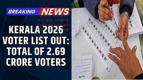 Total voters stand at 2.69 crore after SIR