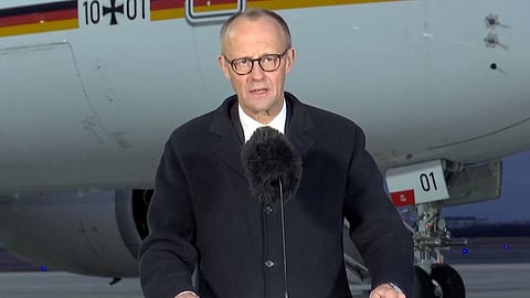 German leader arrives in China to press for fair trade