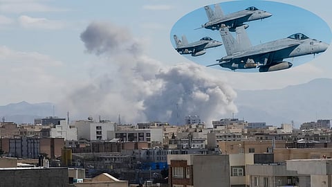 Israeli, American planes pound Iran