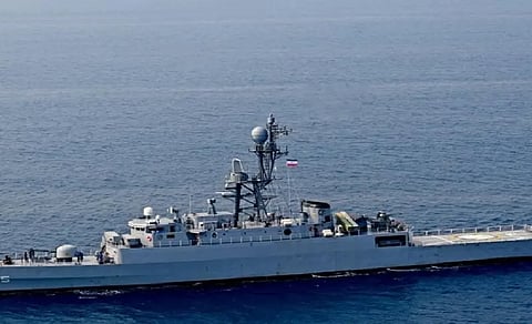 The Iranian frigate, IRIS Dena