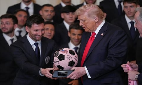 Lionel Messi and Inter Miami feted by President Donald Trump at White House for MLS Cup title
