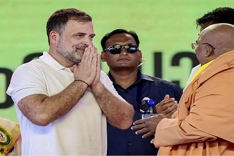 Rahul Gandhi visits Sivagiri Math in Kerala