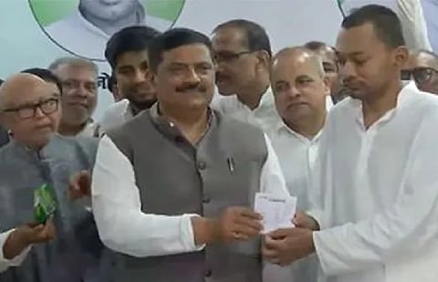 Nitish's son Nishant joins JD(U) in Patna