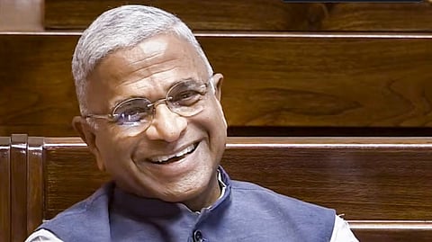 Rajya Sabha Deputy Chairman Harivansh Narayan Singh in the House during the second part of Budget session of Parliament, in New Delhi, Wednesday, March 18, 2026.