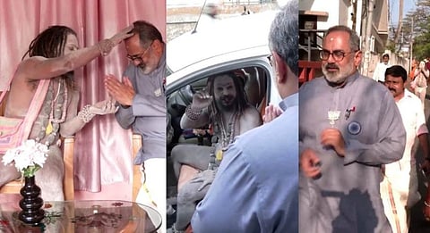 Aghori sadhu in Nemom campaign.