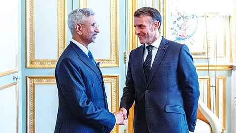 Jaishankar meets French President Macron on sidelines of G7 Summit
