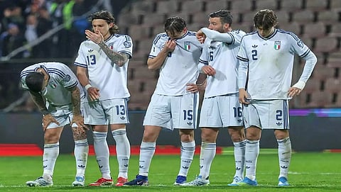 Italy failing to qualify for a third consecutive World Cup