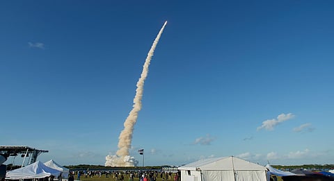 Artemis II astronauts rocket toward moon after spending day around Earth