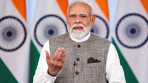 Prime Minister Narendra Modi addresses the nation.