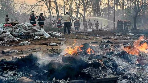 Mundathicode fireworks blast rescue operations