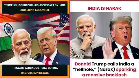 Trump of amplifying 'racist trash' on social media