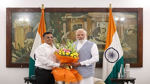 New Niti Aayog member Gobardhan Das meets PM Modi