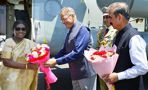 President Droupadi Murmu arrives in Shimla for five-day visit