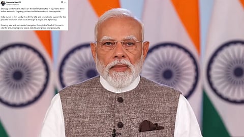 PM Modi condemns attacks on UAE that injured three Indians