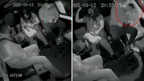 Otra persona advirtió el hecho pero no pudo evitar el golpe