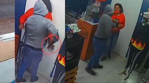 El ladrón huyó con las ganancias del día