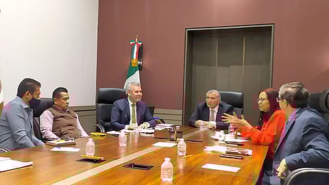 El gobernador electo de Michoacán sostuvo una reunión con Adán López; Leticia Ramírez, Oscar Flores y Benjamín Hernández