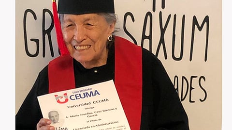 María Josefina Cruz Blancas García se graduó de la Universidad CEUMA