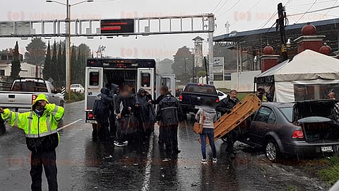 Dos de la víctimas fueron trasladadas a una unidad médica